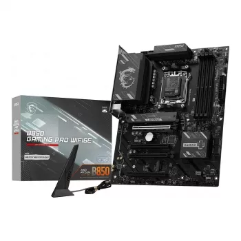 MSI B850 Gaming Pro WiFi6E pagrindinė plokštė, AMD AM5, DDR5, Wi-Fi 6E, Bluetooth 5.2, 2.5G LAN, Micro-ATX