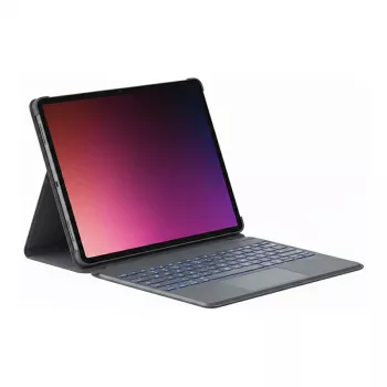 Inateck klaviatūra, skirta iPad Air 13 colių / iPad Pro 12,9 colių, QWERTZ išdėstymas, Space Gray, Bluetooth 5.2, apšviesta, su jutikliniu kilimėliu