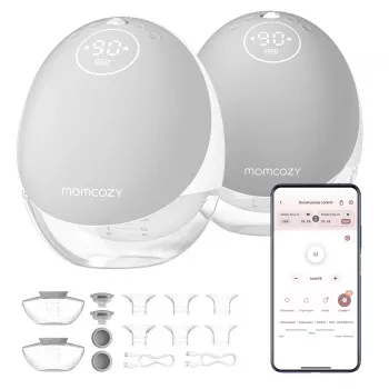 Momcozy M9 Dvigubas Nešiojamas Elektrinis Pientraukis Pilkas 150ml