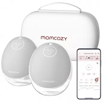 Momcozy M9 Dvigubas Nešiojamas Elektrinis Pientraukis Pilkas 150ml