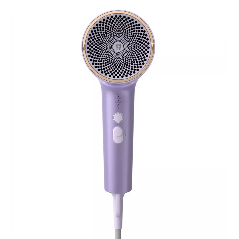 Philips plaukų džiovintuvas BHD723/10 Series 7000 1800W skaitmeninis variklis SenseIQ technologija matinė balta su rožiniu auksu