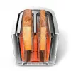 Philips Viva Collection HD2638/11 Skrudintuvas 2 griežinėliai 950 W Rožinis Auksas, Baltas