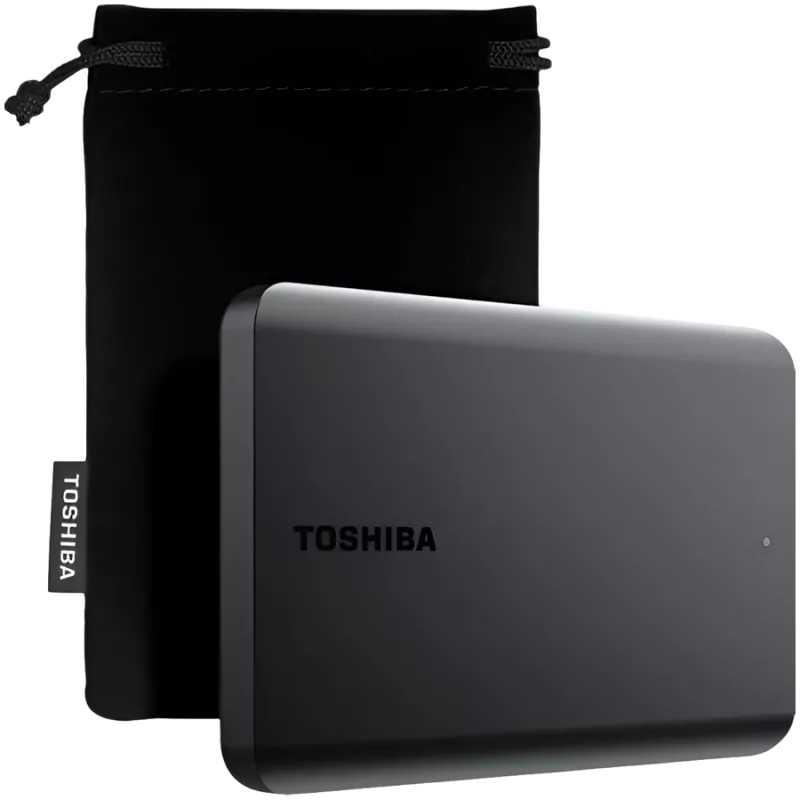 Toshiba Canvio Basics Excl 1TB išorinis kietasis diskas, USB 3.2 Gen 1, juodas