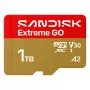 SanDisk Extreme GO microSDXC 1 TB UHS-I atminties kortelė, skaitymo greitis iki 240 MB/s, V30, A2