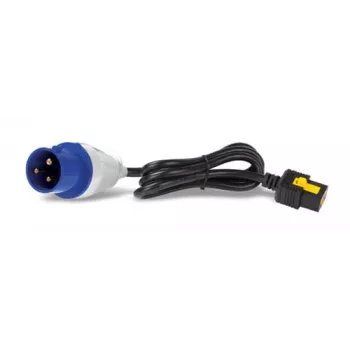 APC maitinimo laidas – IEC 60309 16A (M) į IEC 60320 C19 – 16 A – 3,0 m – užrakinamas – juodas – skirtas P/N: SMT2200I-AR, SMT2200R2I-AR, SMT3000I-AR, SMT3000R2I-AR, SRT1500XLI, SRT2200XLI-KR (AP8758)