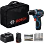 Bosch Professional GSR 12V-32 Akumuliatorinis Gręžtuvas-Suktuvas, 12V, Mėlyna/Juoda, 2x 2.0Ah Li-Ion Akumuliatoriai, 24 Dalių Priedų Rinkinys, Dėklas