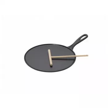 Le Creuset ketaus blynų keptuvė 27 cm juoda