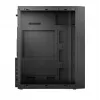 Logic Concept J23 PRO Black Mid-Tower Computer Case with Tempered Glass, USB-C, ARGB Fans