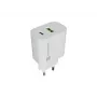 NATEC Ribera Wall Charger 1x USB-A + 1x USB-C 20W White