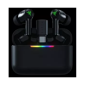 RAZER Hammerhead V3 HyperSpeed True Wireless Gaming Earbuds, ANC, Bluetooth 5.2, 2,4 GHz Dongle, THX Spatial Audio, Black