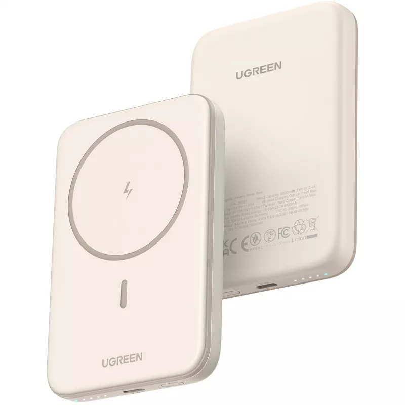 UGREEN 5000mAh Mini Powerbank Wireless 15W su MagSafe Baltas