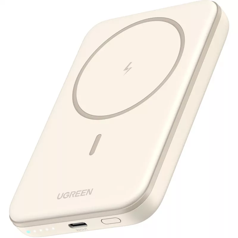 UGREEN 5000mAh Mini Powerbank Wireless 15W su MagSafe Baltas