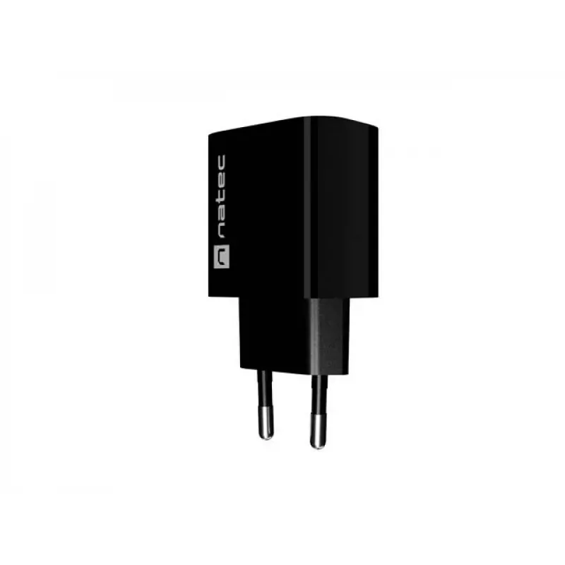 NATEC Ribera Sieninis Įkroviklis 1x USB-A + 1x USB-C 20W Juodas
