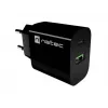 NATEC Ribera Sieninis Įkroviklis 1x USB-A + 1x USB-C 20W Juodas