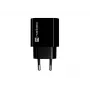 NATEC Ribera Sieninis Įkroviklis 1x USB-A + 1x USB-C 20W Juodas