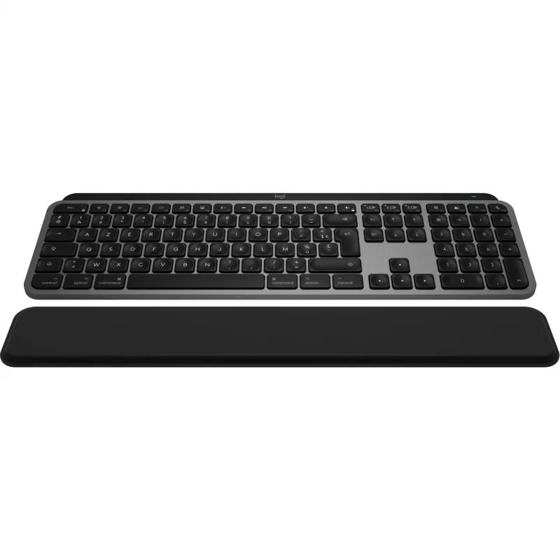 Logitech Master Series MX Keys S Combo for Mac - belaidė klaviatūros ir pelės rinkinys - pilno dydžio - su apšvietimu - AZERTY prancūziškas - Space Gray (920-012841)