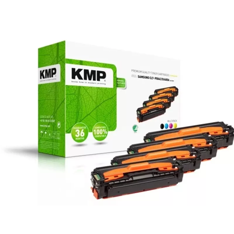 KMP Toner Combo Pack, suderinamas su Samsung CLT-K504S/CLT-C504S/CLT-Y504S/CLT-M504S, juoda, žydra, rausvai raudona, geltona, 4 vnt.