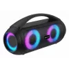 Denver BTG-618 nešiojamas Bluetooth vakarėlių garsiakalbis 200W su LED lemputėmis, juodas