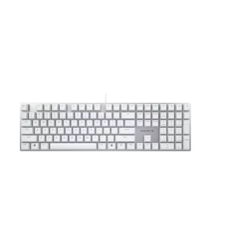 CHERRY KC 200 MX mechaninė klaviatūra, pilno dydžio, CHERRY MX Brown, US išdėstymas, balta