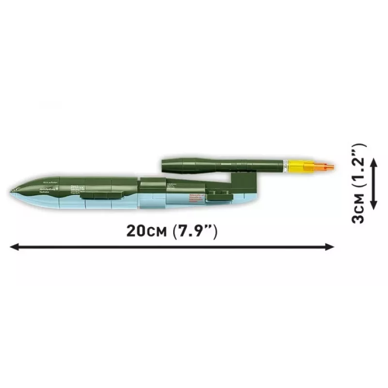 COBI Heinkel HE 111 H-22 su V1 skraidančiąja bomba – konstrukcinis blokelių rinkinys, 927 dalių