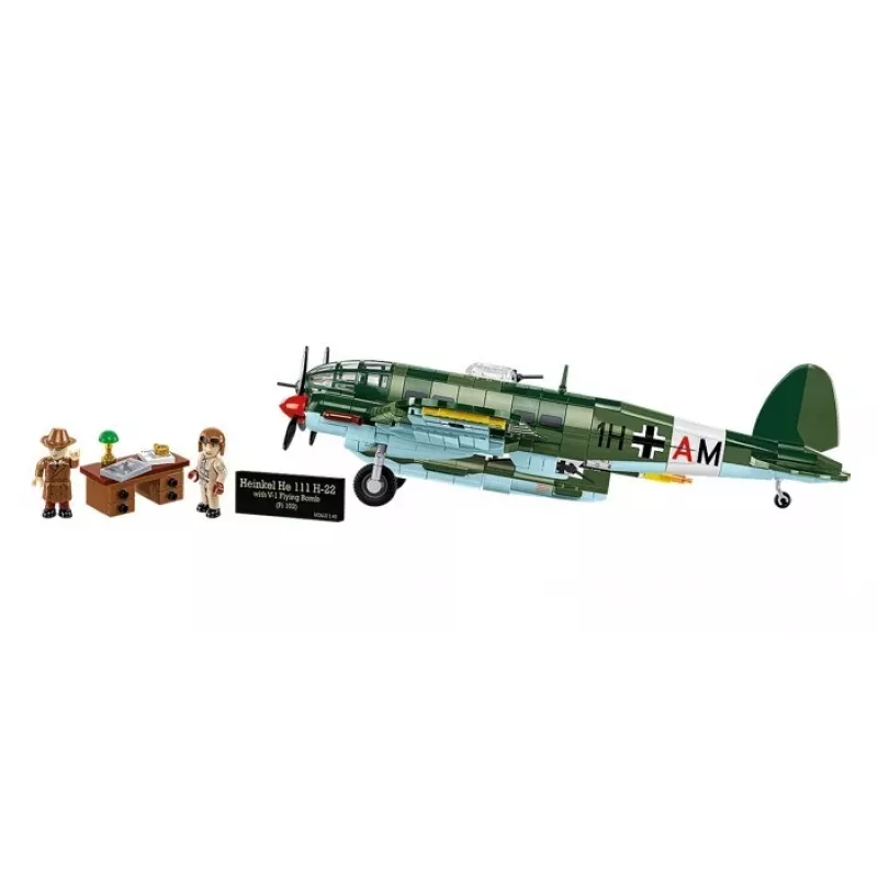 COBI Heinkel HE 111 H-22 su V1 skraidančiąja bomba – konstrukcinis blokelių rinkinys, 927 dalių
