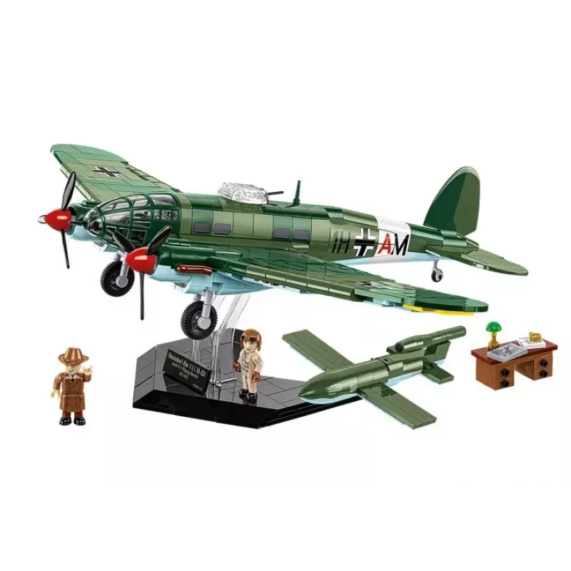 COBI Heinkel HE 111 H-22 su V1 skraidančiąja bomba – konstrukcinis blokelių rinkinys, 927 dalių