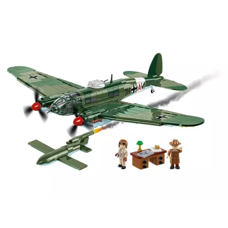 COBI Heinkel HE 111 H-22 su V1 skraidančiąja bomba – konstrukcinis blokelių rinkinys, 927 dalių
