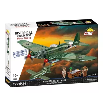 COBI Heinkel HE 111 H-22 su V1 skraidančiąja bomba – konstrukcinis blokelių rinkinys, 927 dalių