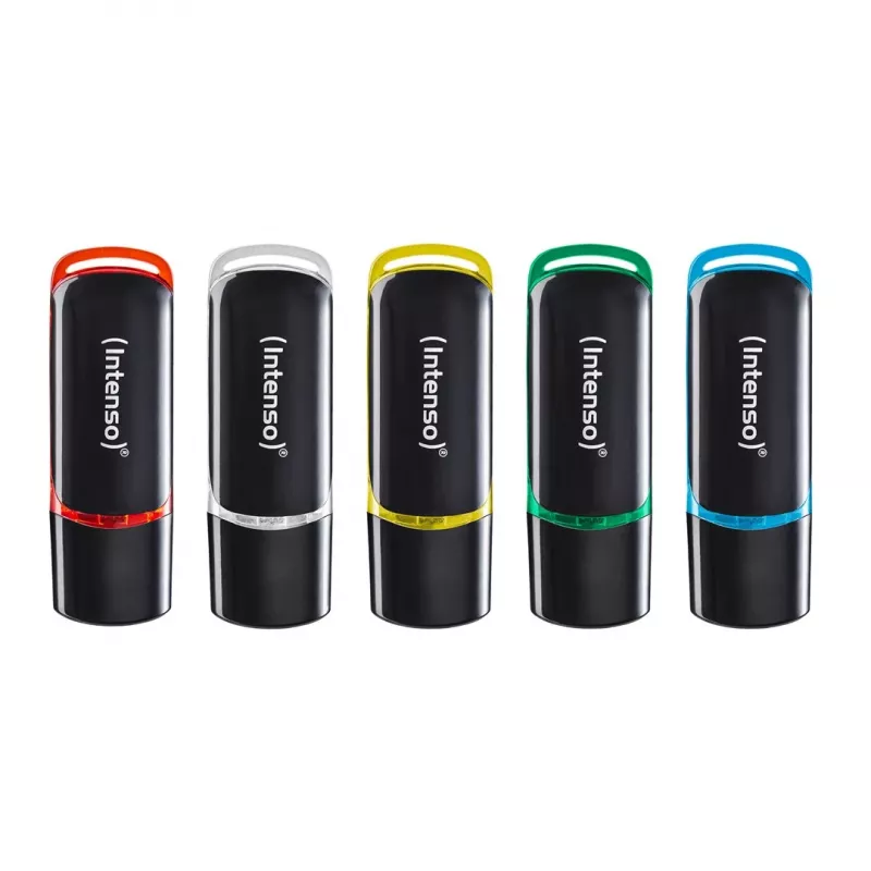 Intenso Business Line 64GB USB 2.0 Flash Drive 5-Pack (Assorted Colors)