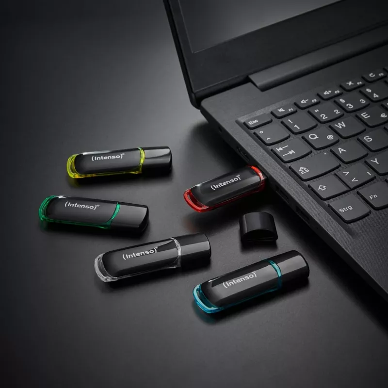 Intenso Business Line 64GB USB 2.0 Flash Drive 5-Pack (Assorted Colors)