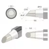 iFixit FixHub lituoklio antgalis kūginis-plokščias 2,6 mm sidabrinis