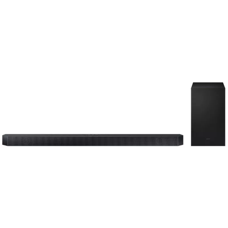 Samsung HW-Q600H 3.1.2 kanalų garso juosta su belaidžiu žemųjų dažnių garsiakalbiu, Dolby Atmos, DTS:X, Bluetooth, juoda