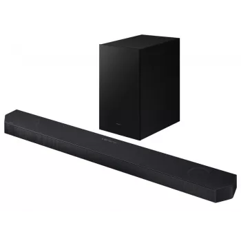 Samsung HW-Q600H 3.1.2 kanalų garso juosta su belaidžiu žemųjų dažnių garsiakalbiu, Dolby Atmos, DTS:X, Bluetooth, juoda