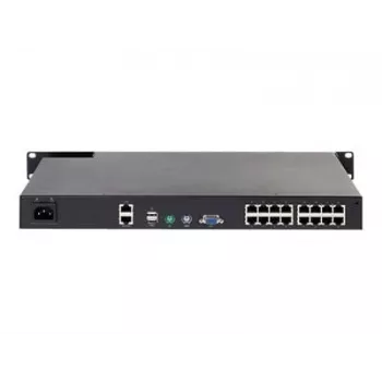 APC KVM1116R KVM Switch - 1 vietinis vartotojas, 16 prievadų, VGA, USB, 1U lentyninis