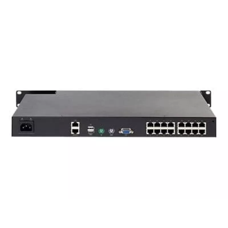 APC KVM1116R KVM Switch - 1 vietinis vartotojas, 16 prievadų, VGA, USB, 1U lentyninis