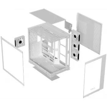 Krux Atron White Mid-Tower PC Case with Tempered Glass