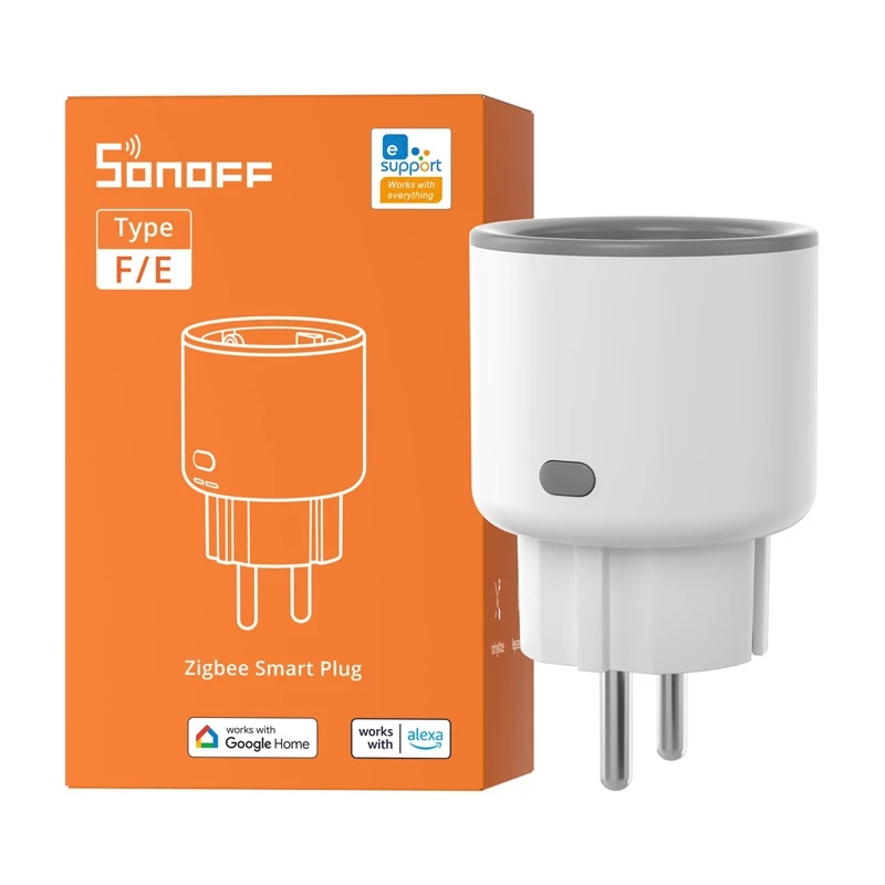 SONOFF S60ZBTPF Zigbee Smart Plug su energijos stebėjimu, 15A, 3600W, US tipo