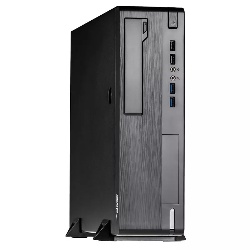 Akyga AK-502-02BK SFF kompiuterio korpusas, Micro ATX / Mini ITX, 2x USB 3.0, be maitinimo bloko, juodas