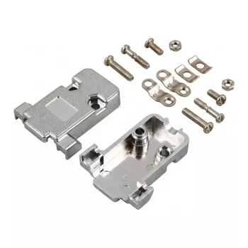EFB E-DH09 Metalizuotas D-Sub gaubtas DB9 jungtims, pilkas