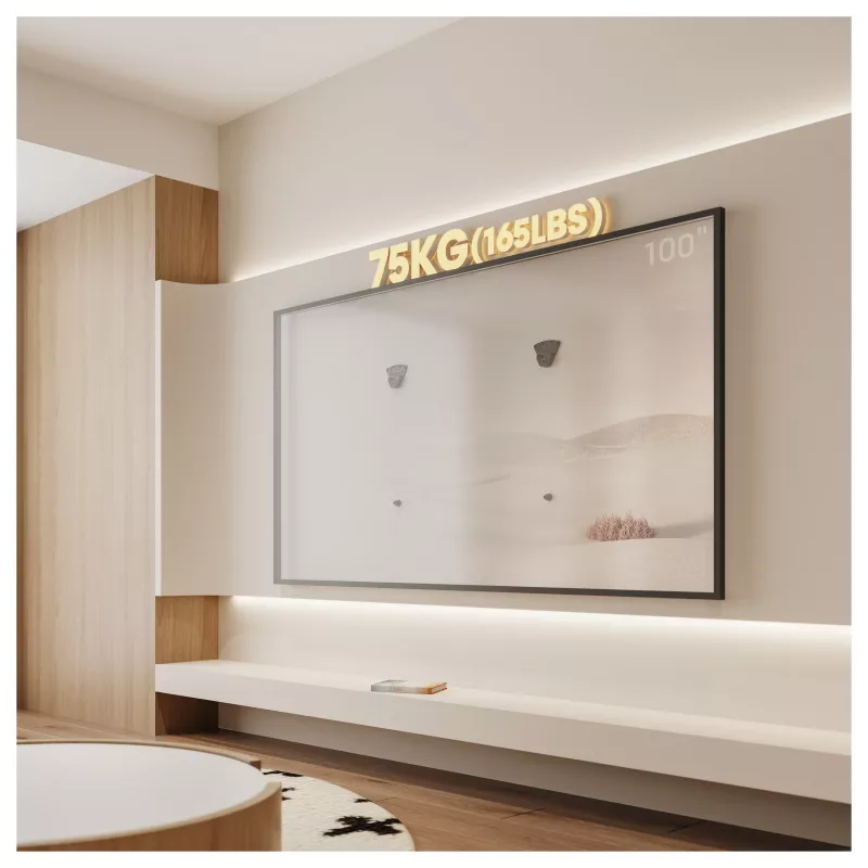 Equip 32-100 TV laikiklis be gręžimo, viena ranka, 75 kg, juodas