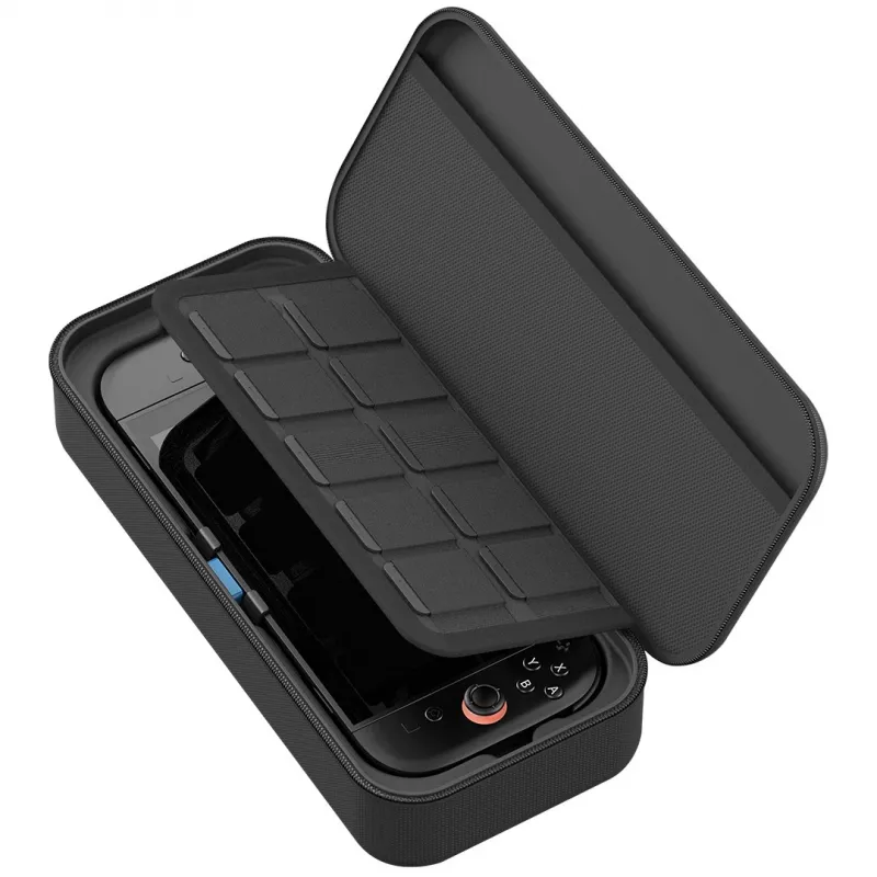 Venom Įkrovimo Dėklas, skirtas Nintendo Switch 2 – Kietas Nešiojimo Dėklas su 10 000 mAh Power Bank, Juodas