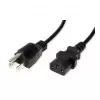 VALUE maitinimo laidas IEC 60320 C13 – NEMA 5-15 (M) 125 V – 1,8 m – juodas
