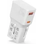 VALUE USB kelioninis įkroviklis, EU/UK/US, 2x USB (A+C), 25W