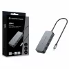 CONCEPTRONIC USB-C į 2x Gigabit Ethernet + 2x USB-A 3.2 Gen 1 adapteris, 0,3 m, pilkas