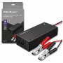 Qoltec 52665 Automatinis baterijų įkroviklis AGM GEL STD akumuliatoriams, 24V 2A 48W, LED indikatorius, 1,8m laidas
