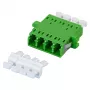EFB Elektronik 53353.32 šviesolaidinė jungtis LC/APC Quad, OS2 vienmodė, žalia, su sklende