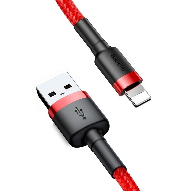 Baseus CALKLF-C09 USB-A to Lightning laidas 2 m Raudonas