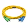 EFB-ELEKTRONIK Fiber Optic Patch Cable LC/APC to LC/UPC Singlemode OS2 9/125µm 5m Yellow