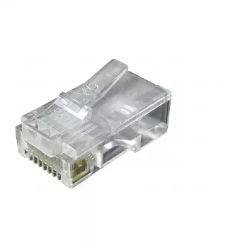 EFB-Elektronik RJ45 UTP Modular Plug E-MO 8/8 SR, 100 vnt., Skaidrus