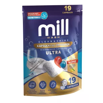 MADONIS MILL CLEAN&SHINE Ultra indaplovės kapsulės, 19 vnt., 3K.D